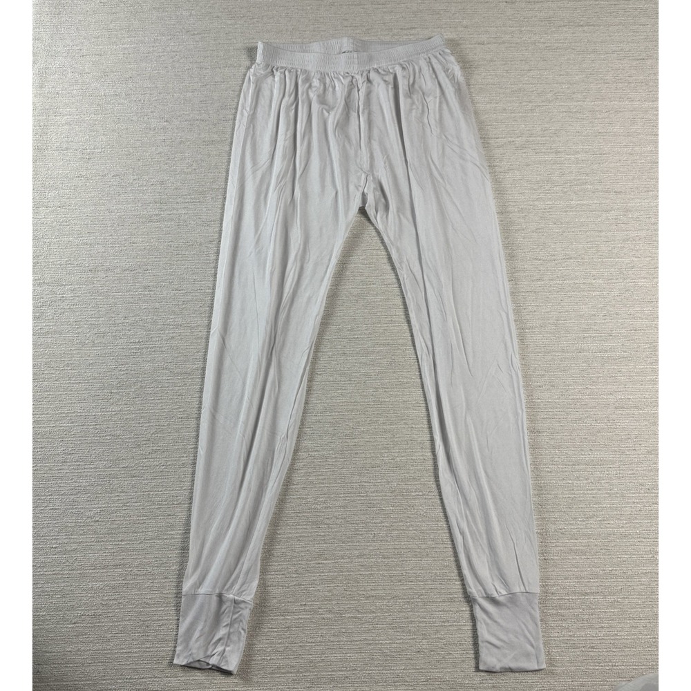 WinterSilks 100% Silk Base Layer Thermal Pants XL Travel Lightweight Ivory